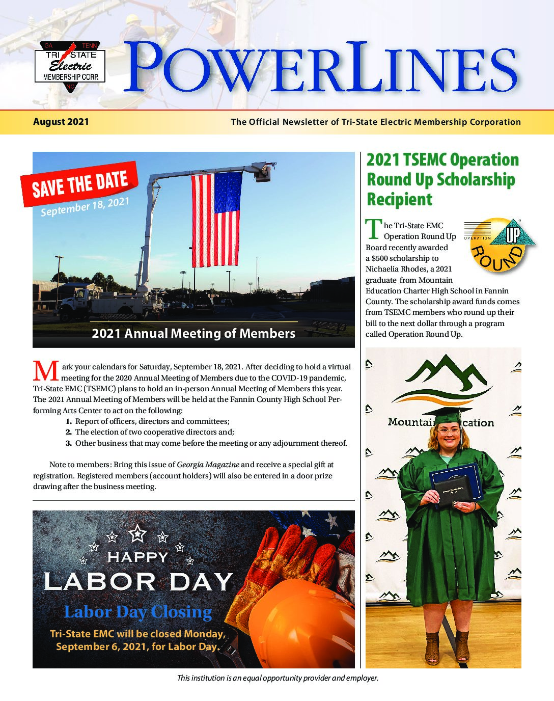 TriState Electric Membership Corporation Serving our members since 1948